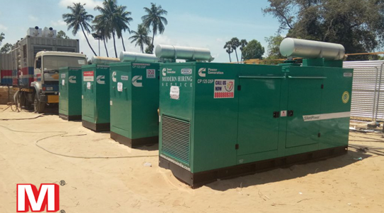 Generator on Rental For Construction