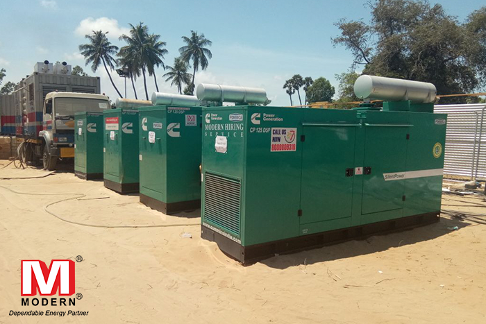 Generator for rent for food and beverages industry